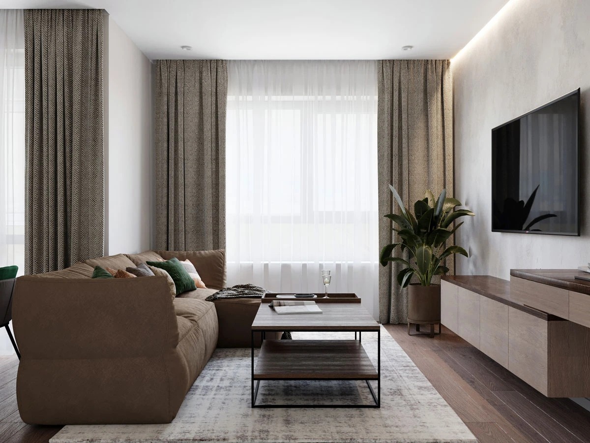 Дизайн интерьера 3-х комнатной квартиры видовой