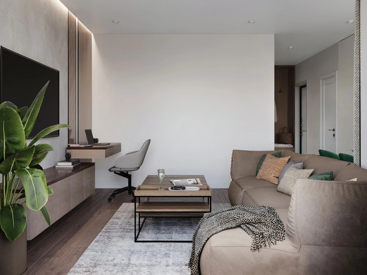 Дизайн интерьера 3-х комнатной квартиры видовой