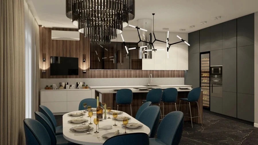 Квартира в современном стиле 110м2