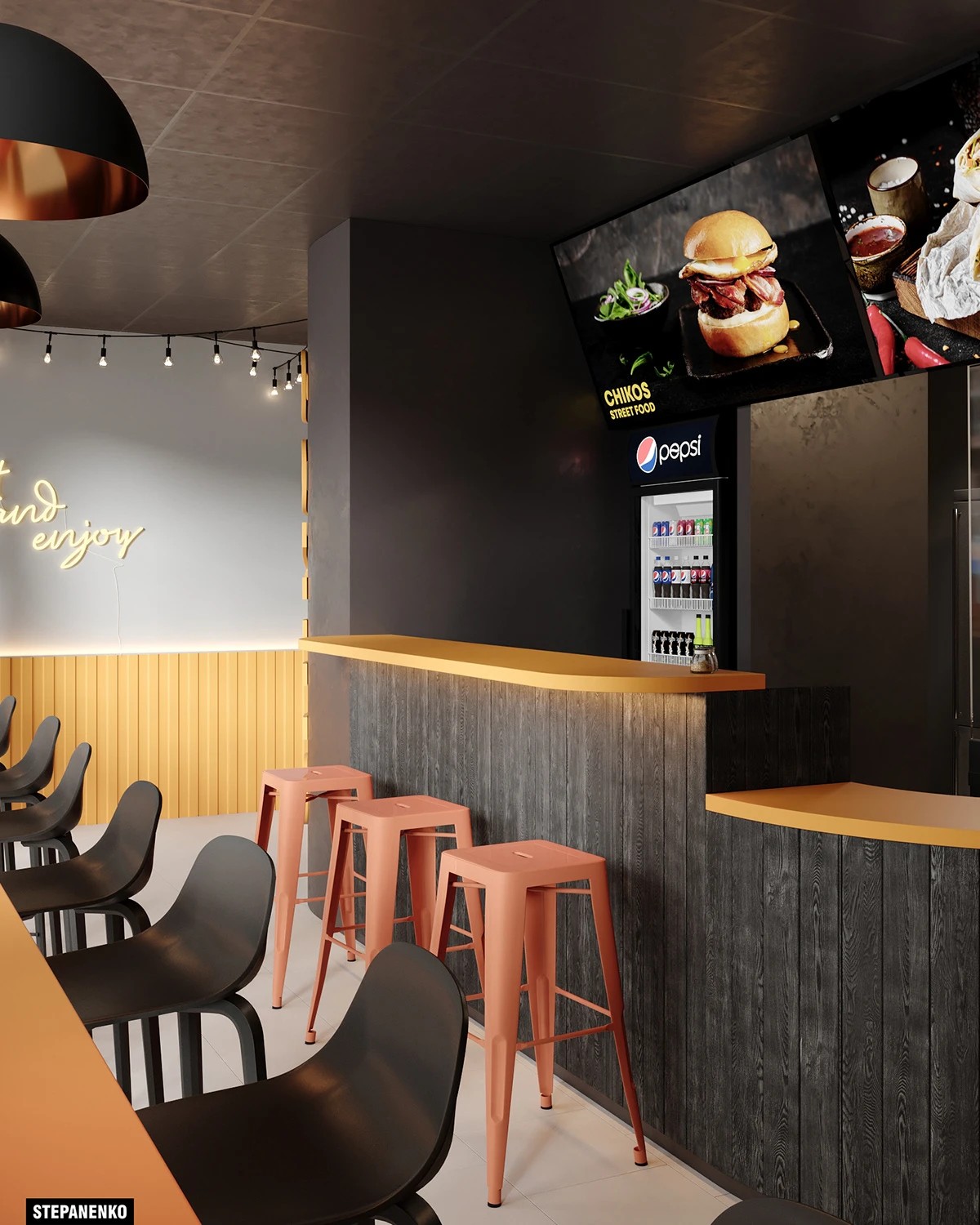 STREET FOOD CAFE DESIGN