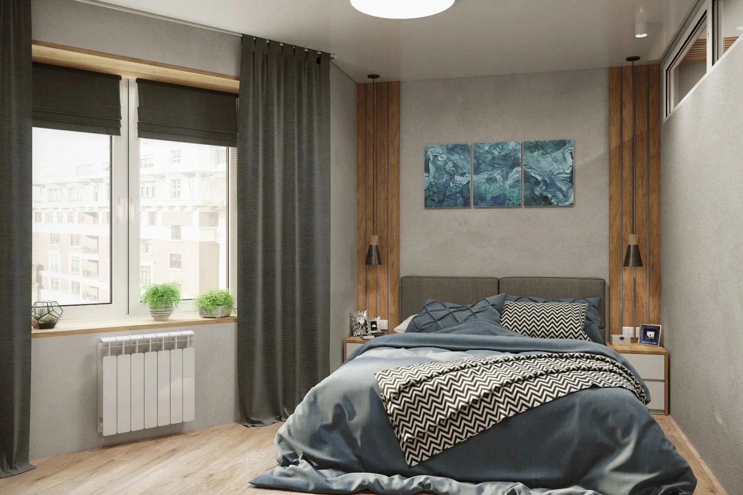 Однокомнатная квартира 60м2