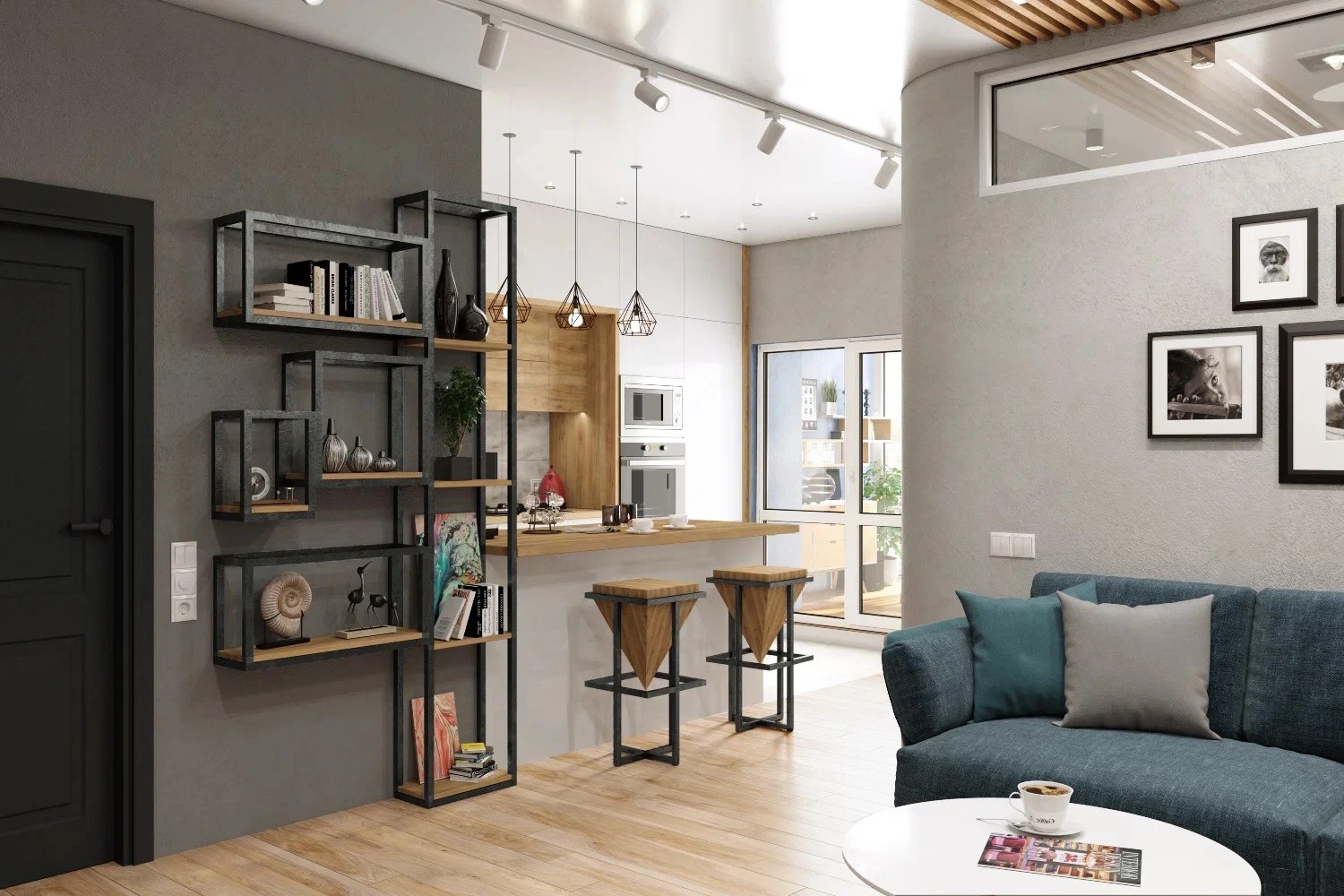 Однокомнатная квартира 60м2