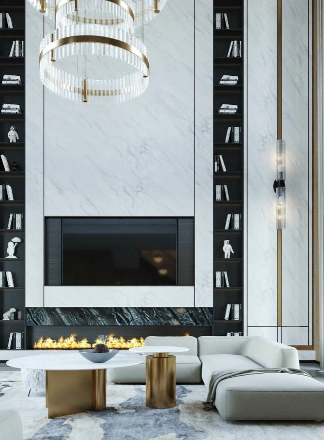 РОСКОШНЫЙ ИНТЕРЬЕР ЗАГОРОДНОГО ДОМА