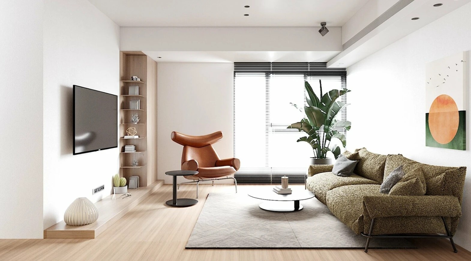 СОВРЕМЕННЫЙ ИНТЕРЬЕР С КОНТРАСТНЫМИ АКЦЕНТАМИ