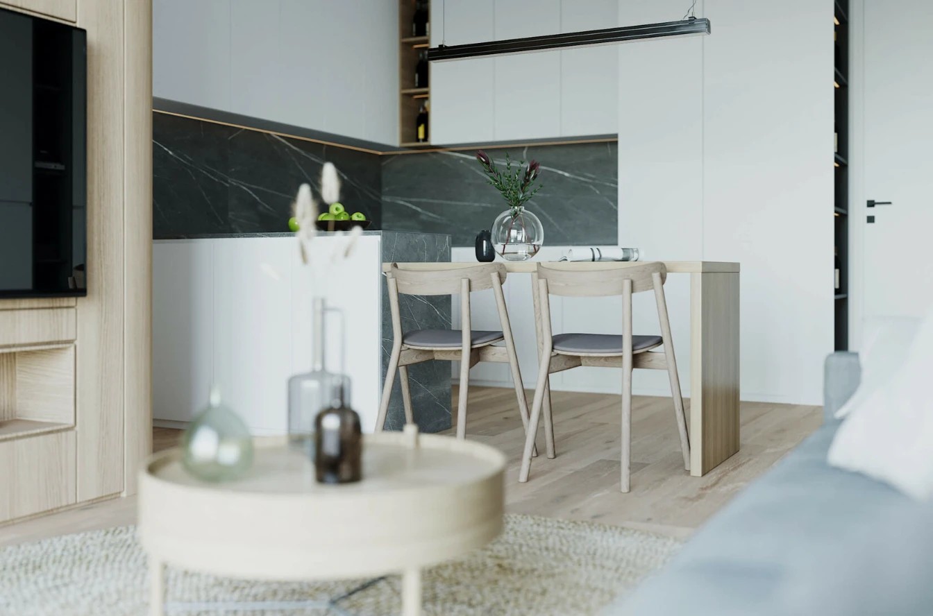 СВЕТЛАЯ КВАРТИРА С НАТУРАЛЬНЫМИ МАТЕРИАЛАМИ