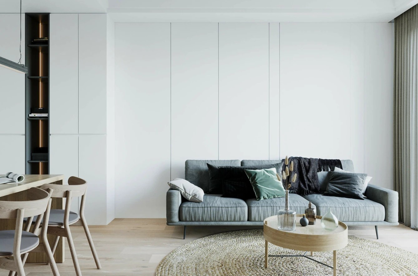 СВЕТЛАЯ КВАРТИРА С НАТУРАЛЬНЫМИ МАТЕРИАЛАМИ