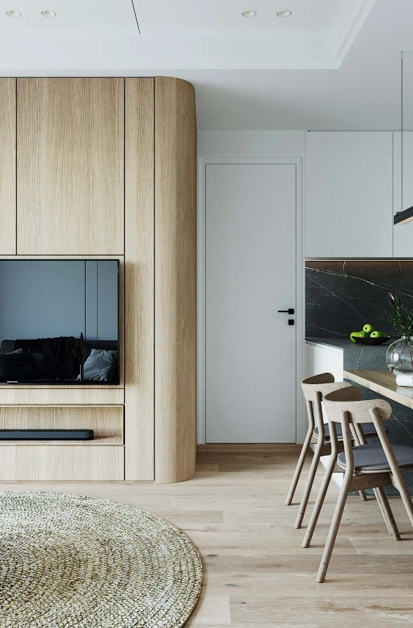 СВЕТЛАЯ КВАРТИРА С НАТУРАЛЬНЫМИ МАТЕРИАЛАМИ