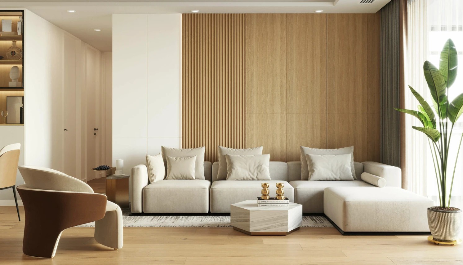 ДЕРЕВО И СВЕТЛЫЕ ОТТЕНКИ