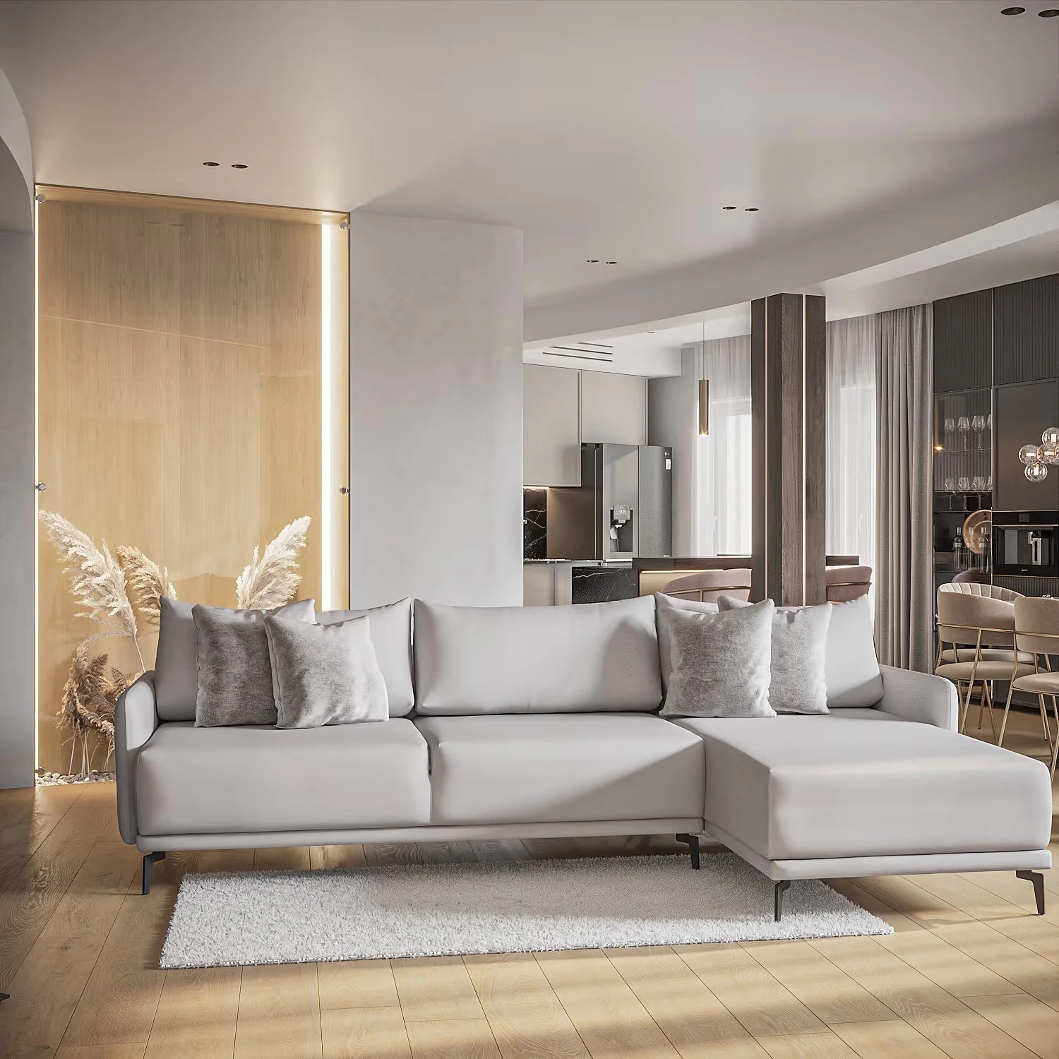 Дизайн-проект двухуровневой квартиры в разливе площадью 150 м2