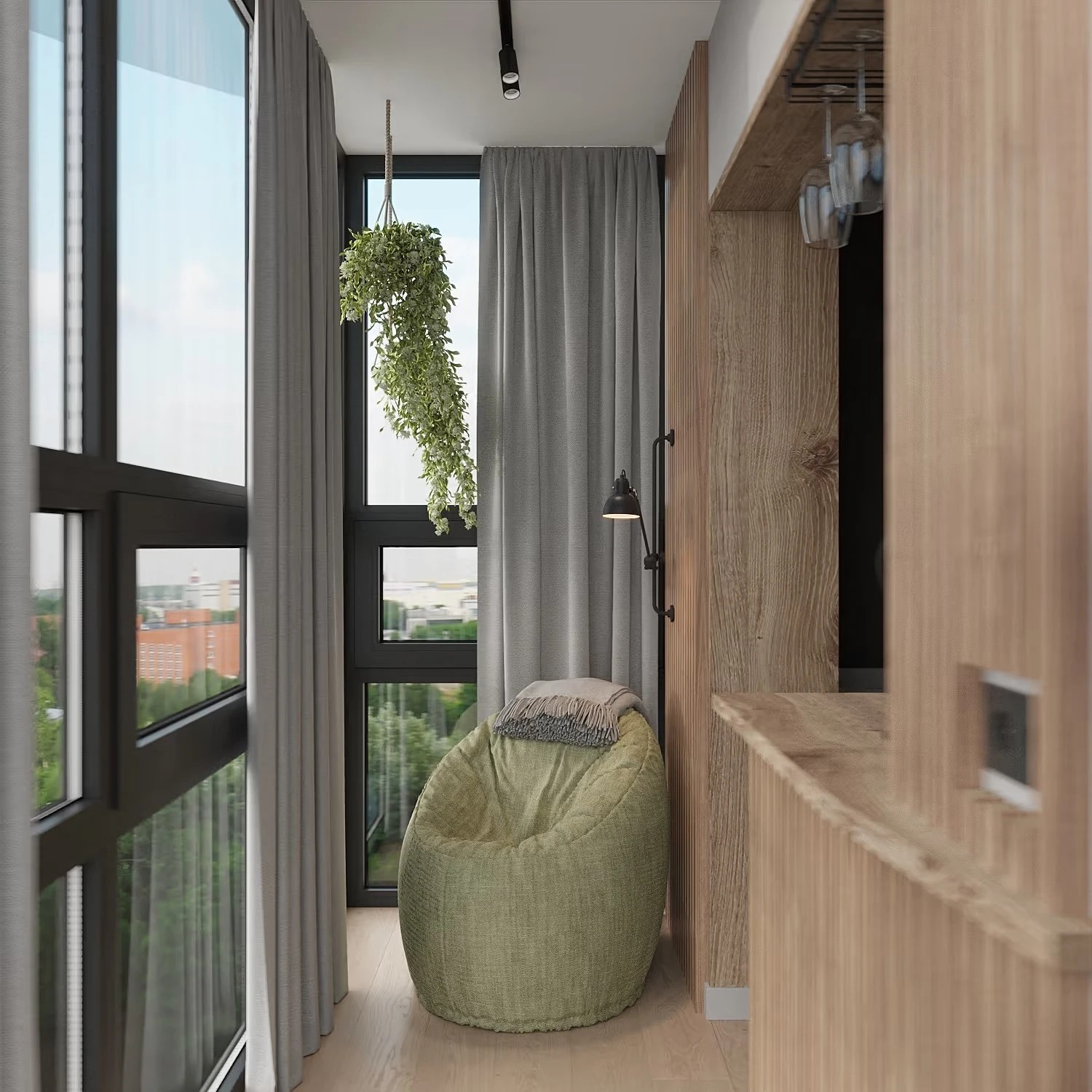 Дизайн-проект квартиры на Парнасе площадью 65 м2