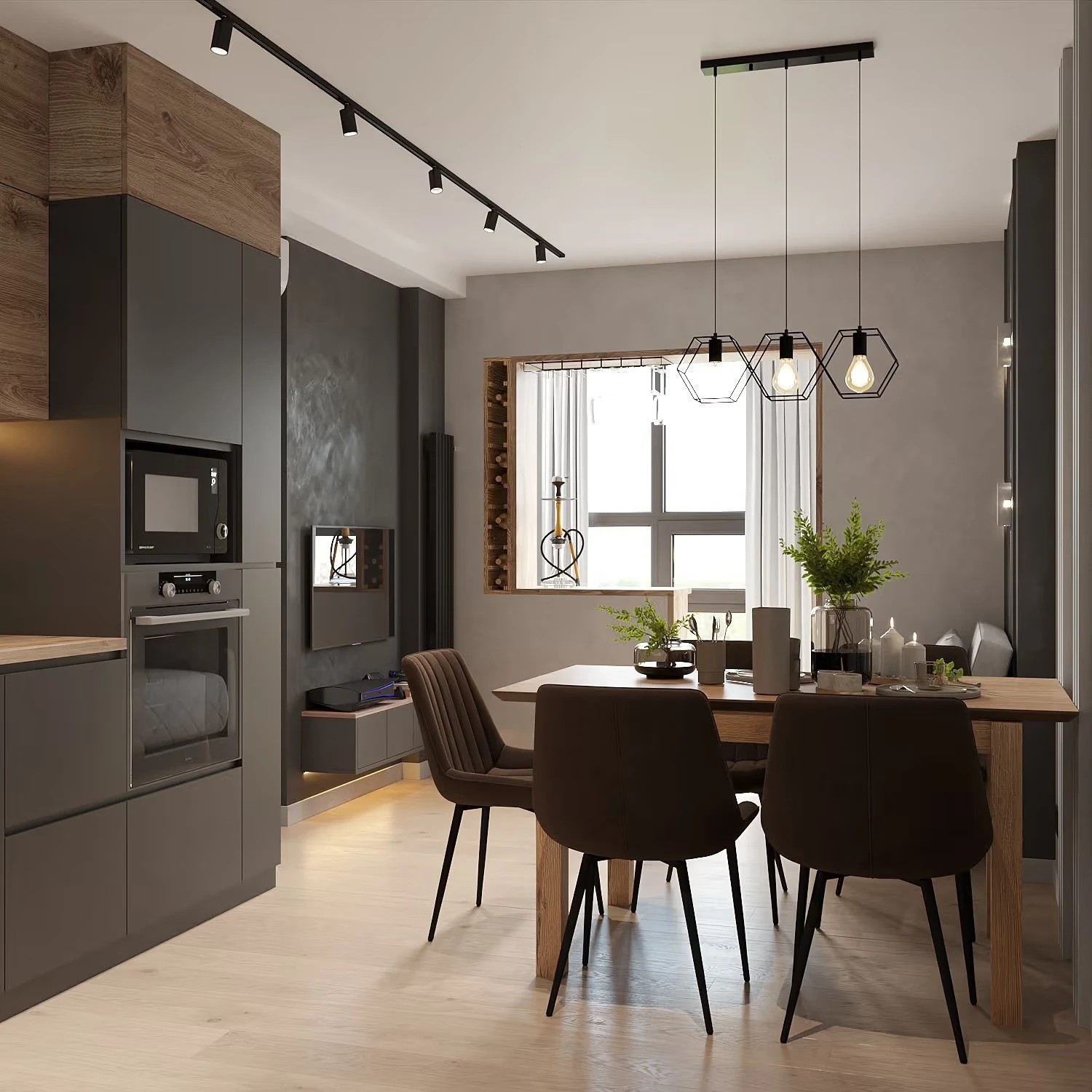 Дизайн-проект квартиры на Парнасе площадью 65 м2