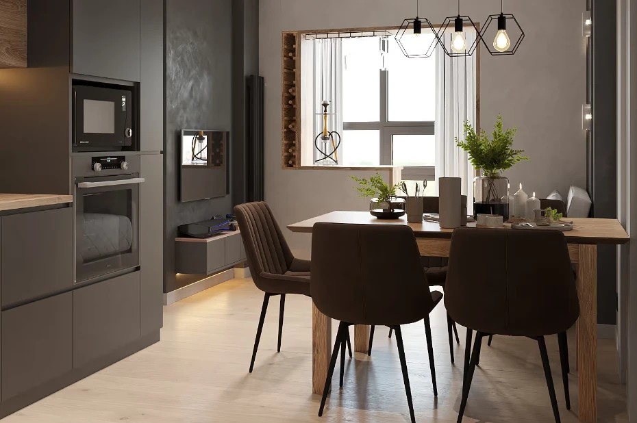 Дизайн-проект квартиры на Парнасе площадью 65 м2