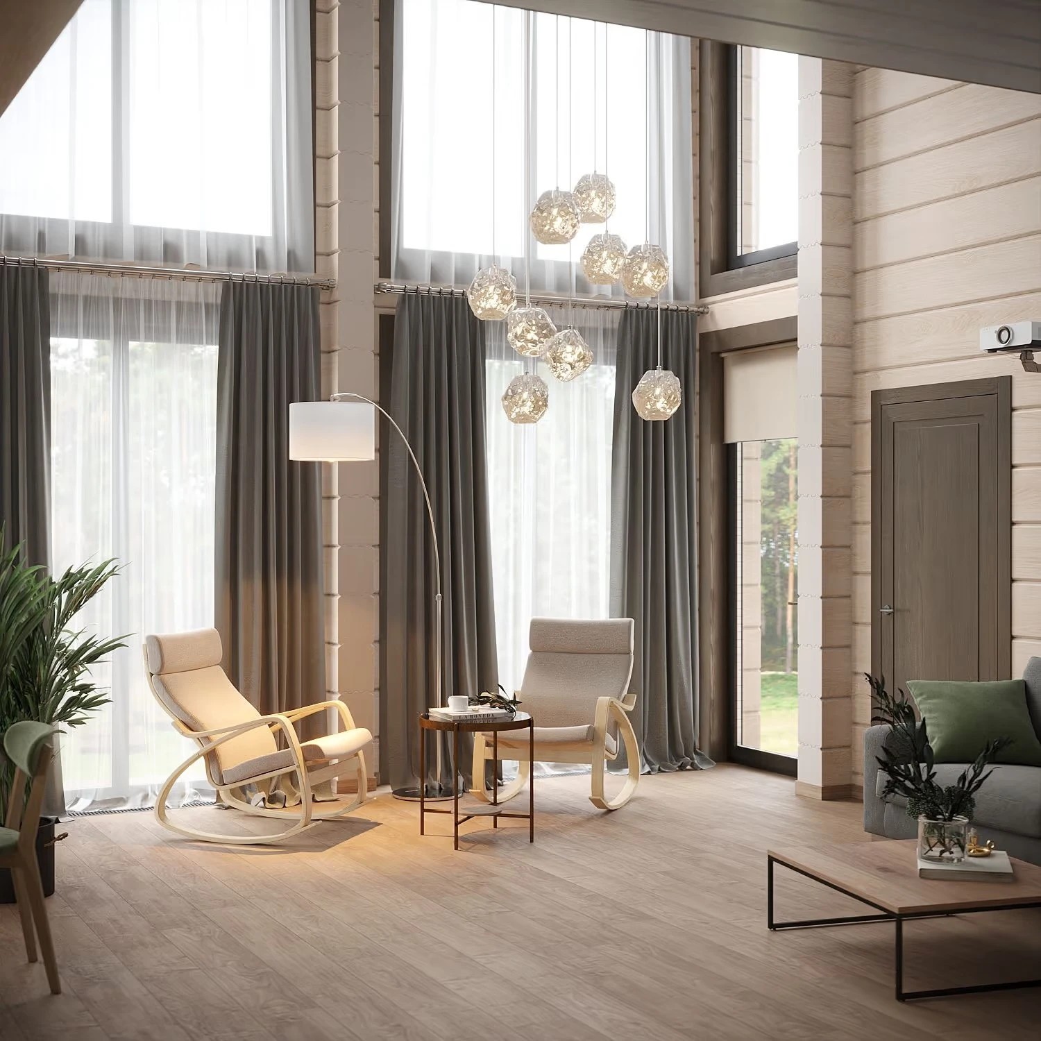 Дизайн-проект загородного дома в п. Агалатово площадью 160 м2