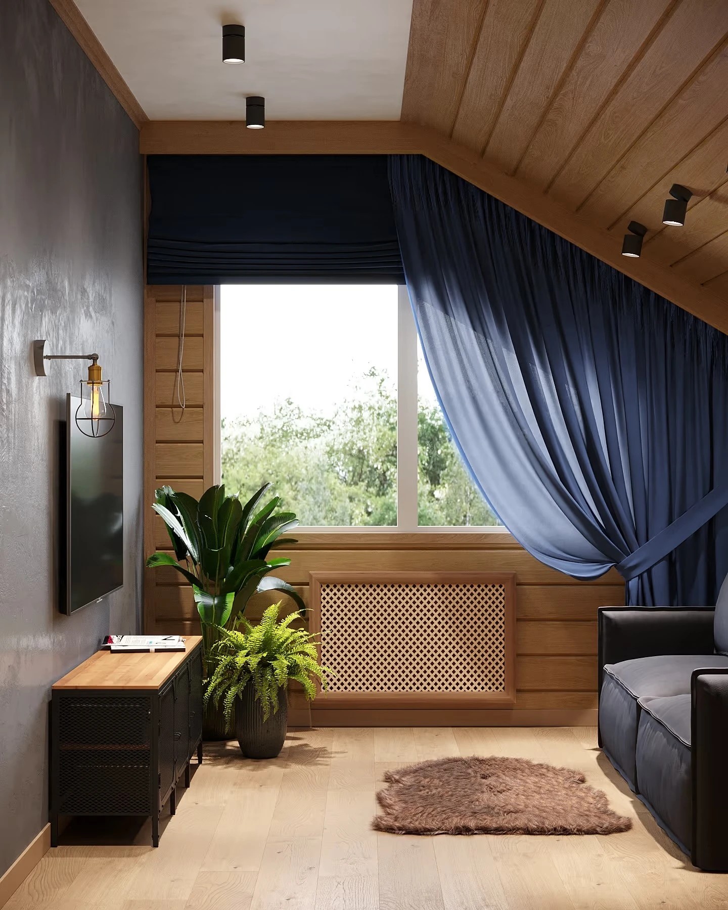 Дизайн-проект двухэтажного загородного дома площадью 200 м2