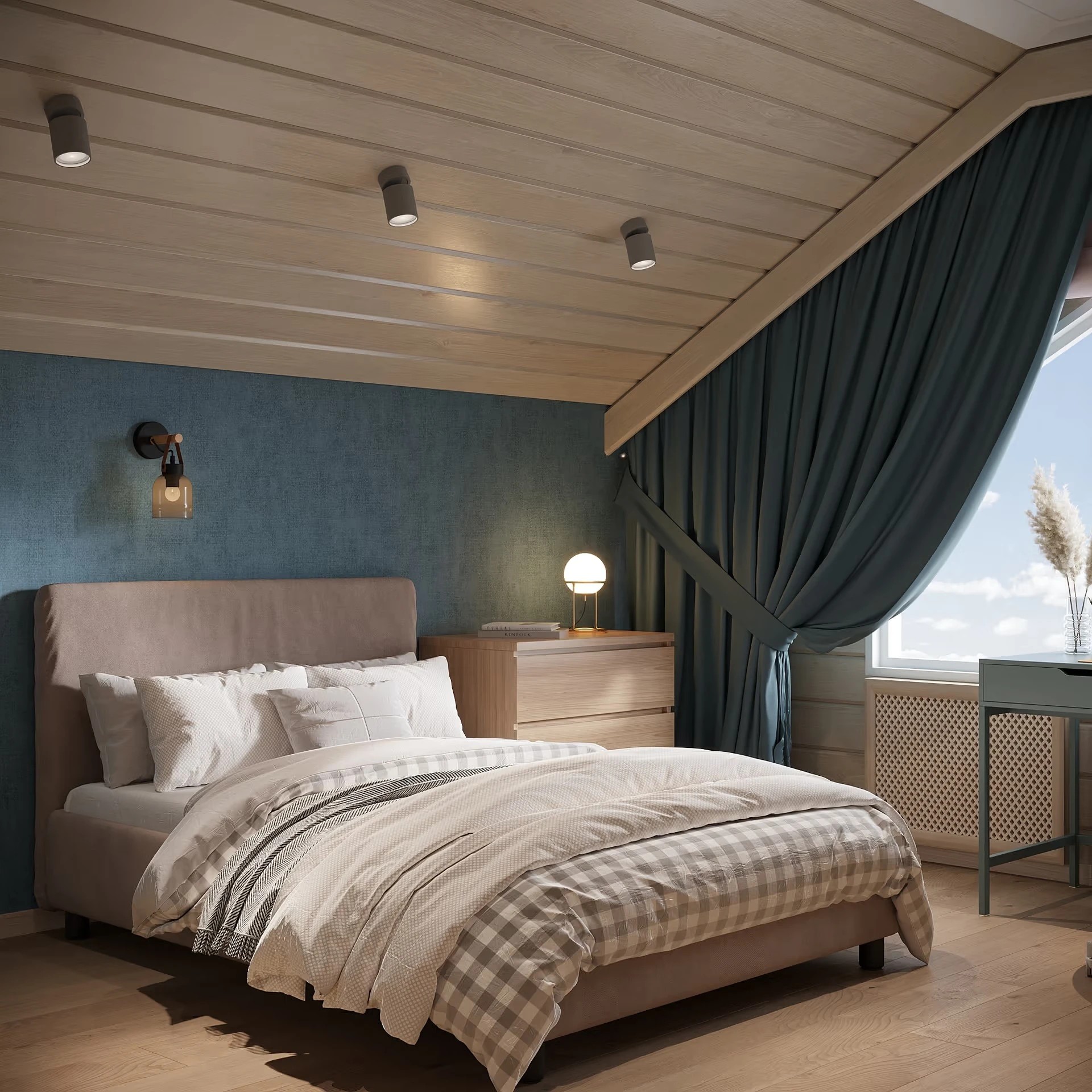 Дизайн-проект двухэтажного загородного дома площадью 200 м2