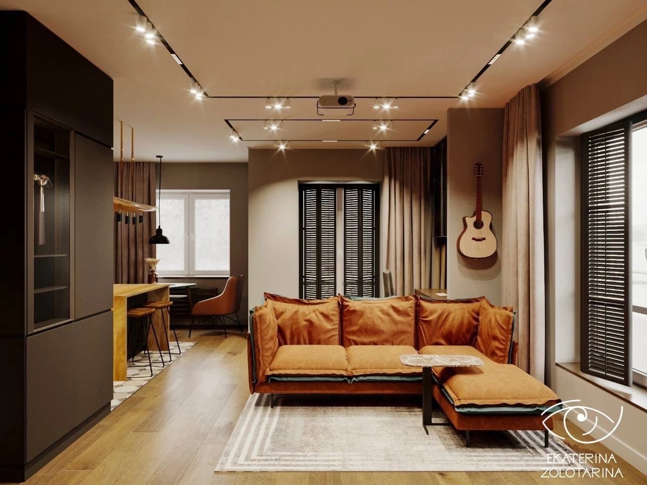 Квартира для холостяка, который занимается кайтсерфингом