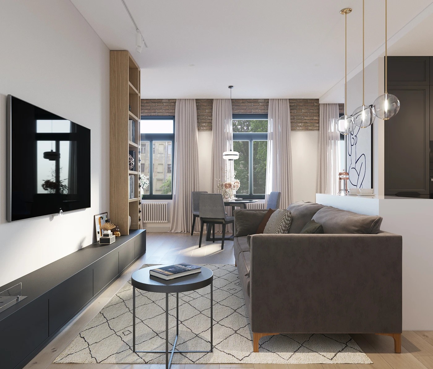 Квартира для художницы в доме 1826 года постройки