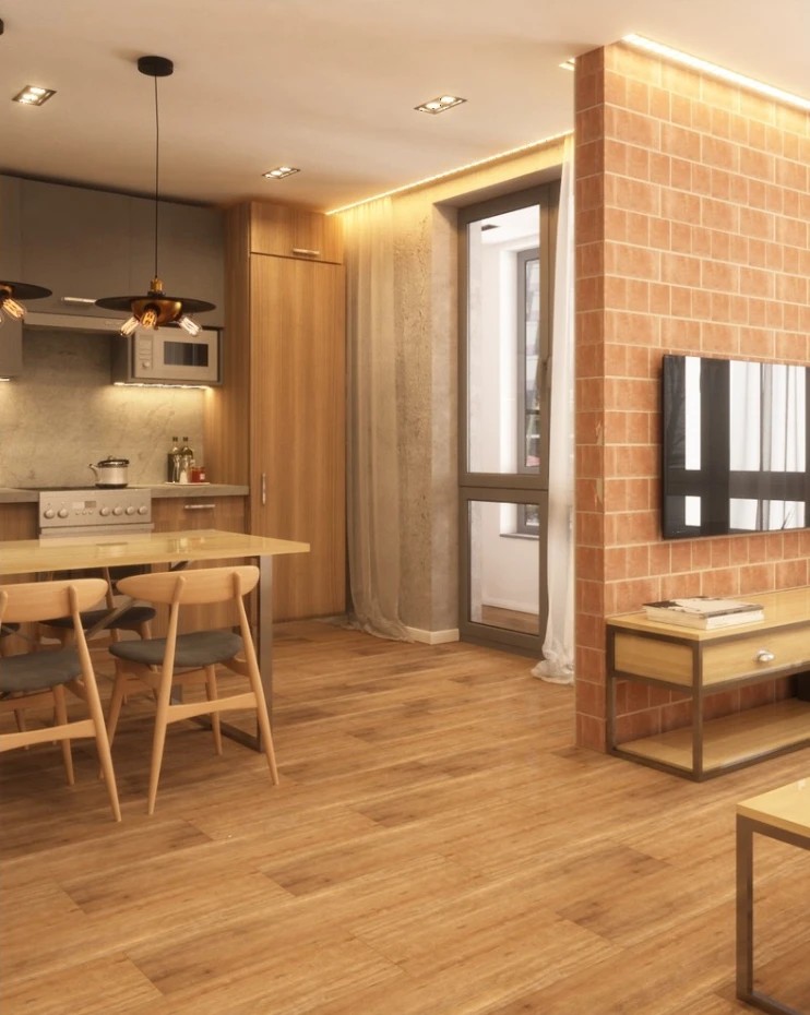 Квартира в Санкт-Петербурге 34 кв.м. Стиль Лофт