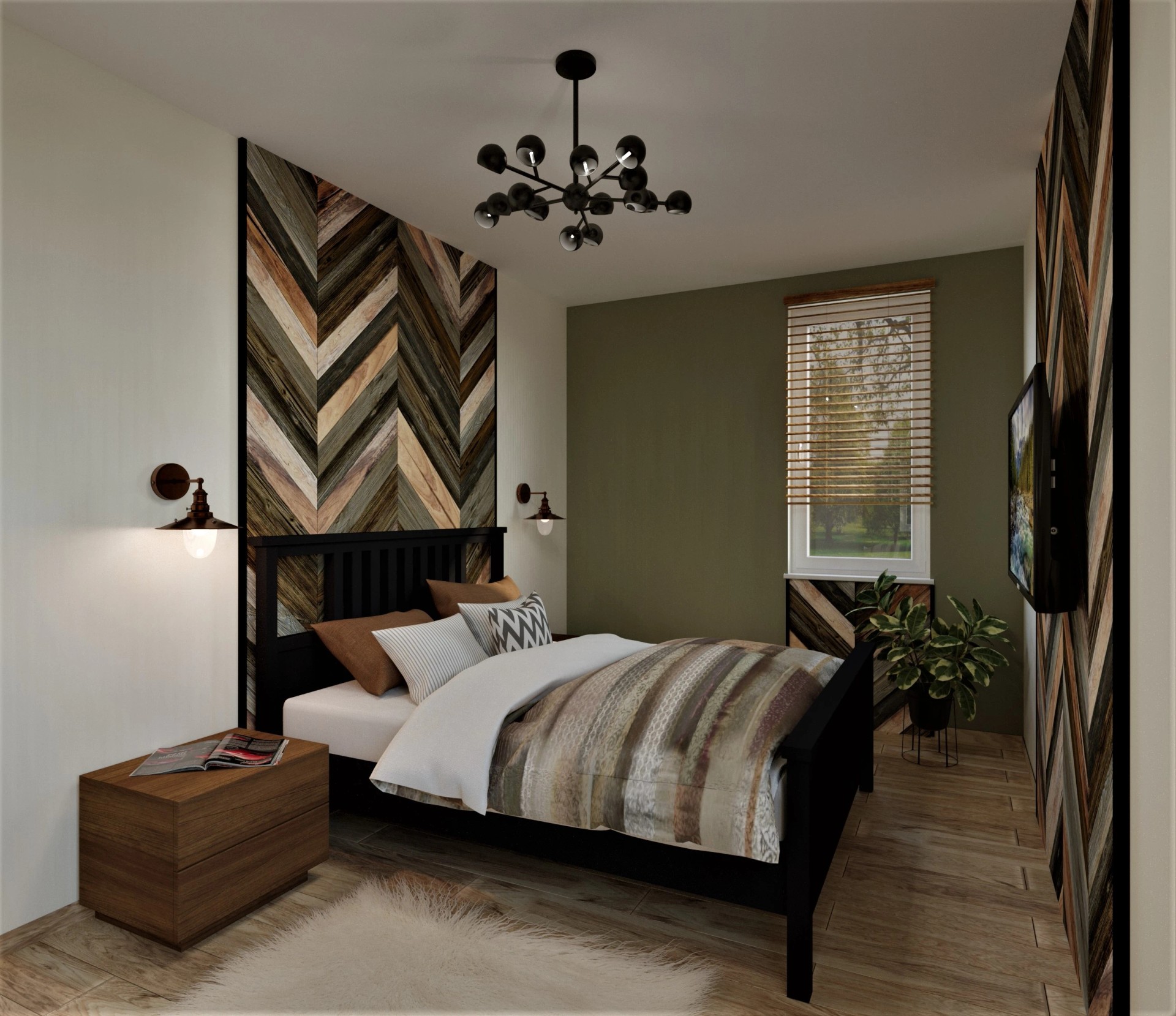 г. Ломоносов, Загородный дом, спальня