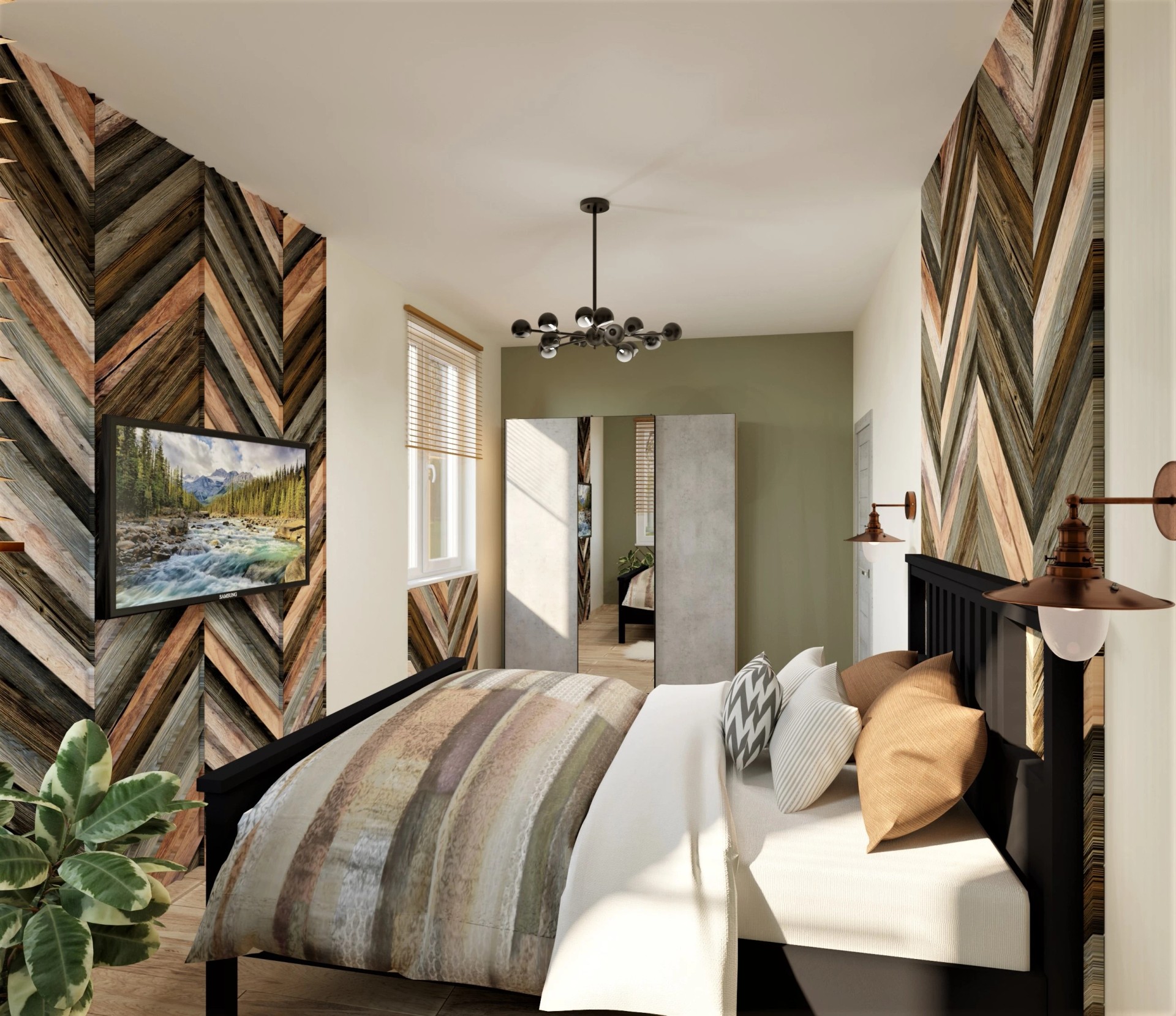 г. Ломоносов, Загородный дом, спальня