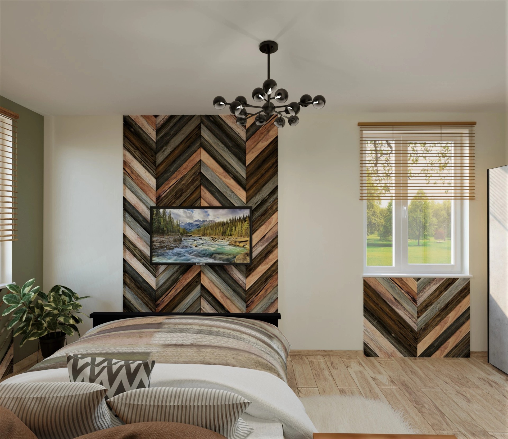 г. Ломоносов, Загородный дом, спальня