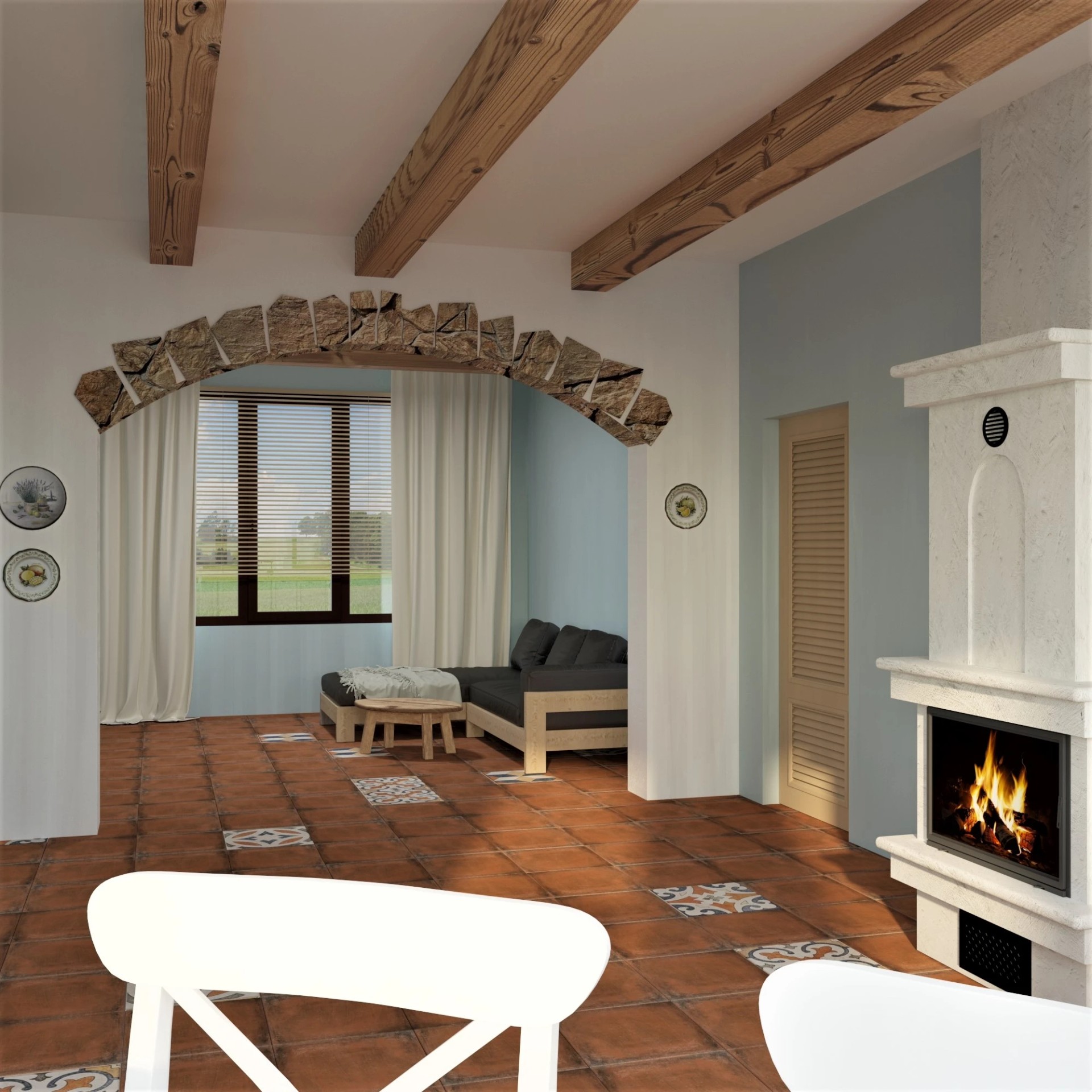 г. Москва, Загородный дом в средиземноморском стиле