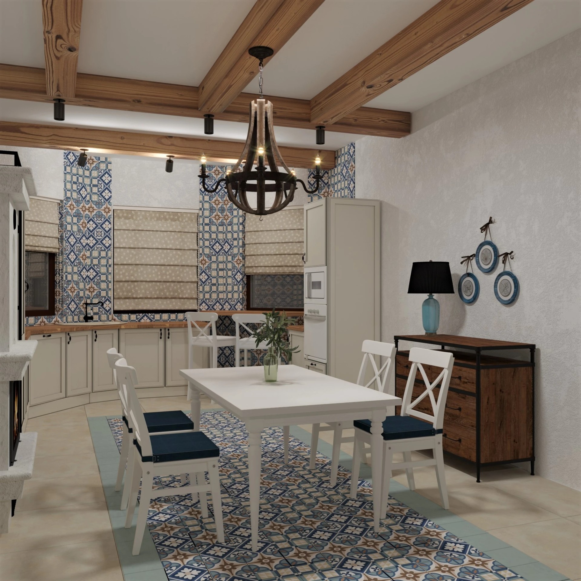 г. Москва, Загородный дом в средиземноморском стиле