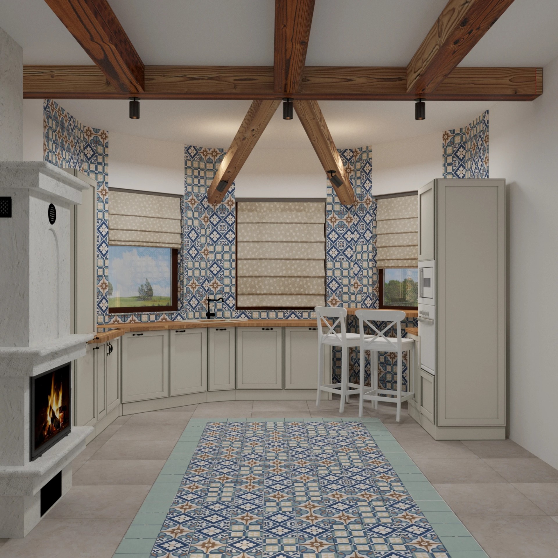 г. Москва, Загородный дом в средиземноморском стиле