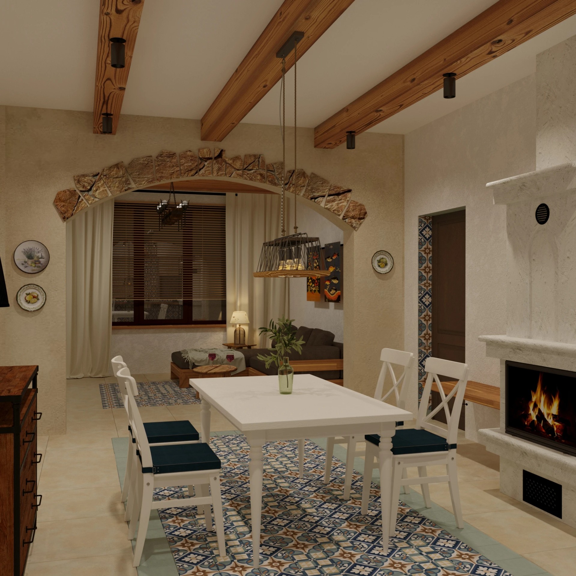 г. Москва, Загородный дом в средиземноморском стиле