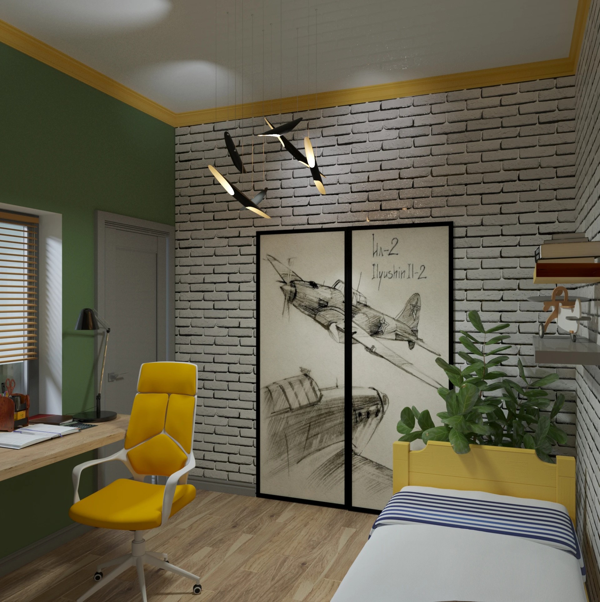 г. Санкт-Петербург, Невский пр. Из одной комнаты - две для мальчишек