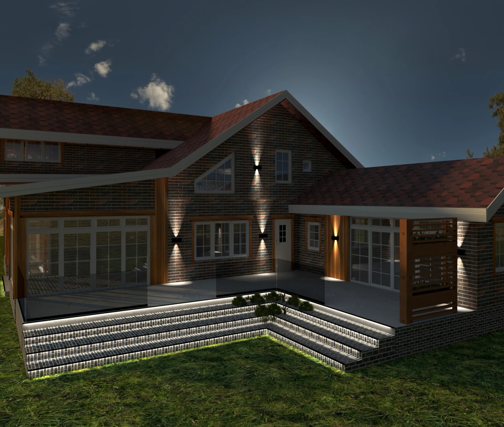 П. ПЕСКИ, Экстерьер-Фасад загородного дома