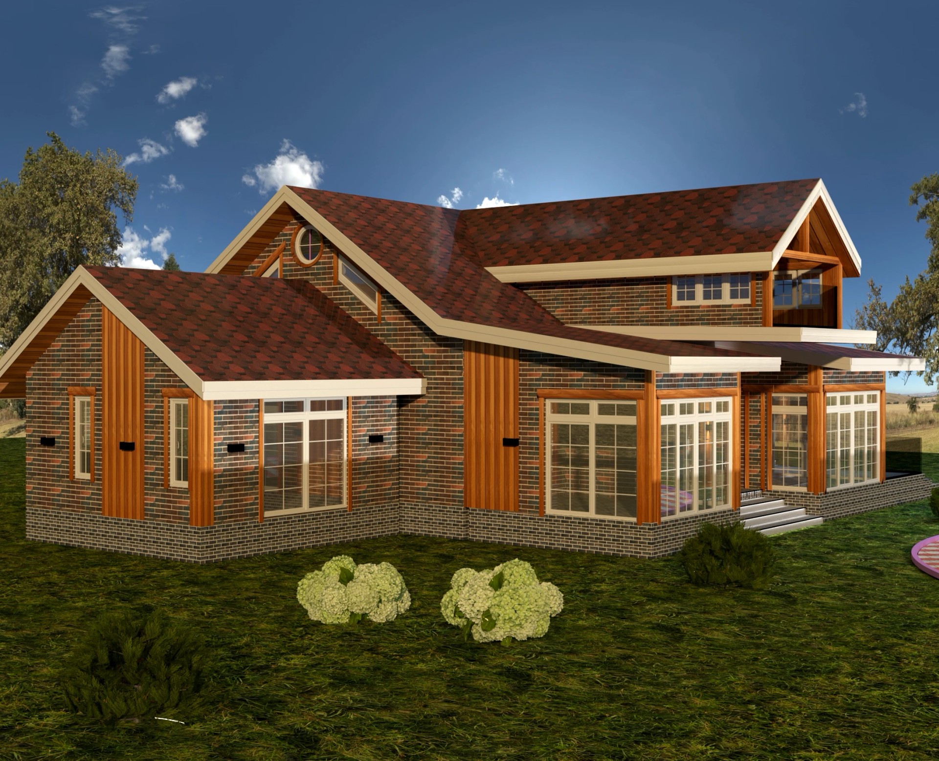 П. ПЕСКИ, Экстерьер-Фасад загородного дома