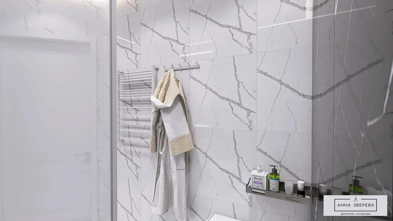 Ванная комната. Черно-Белый дизайн