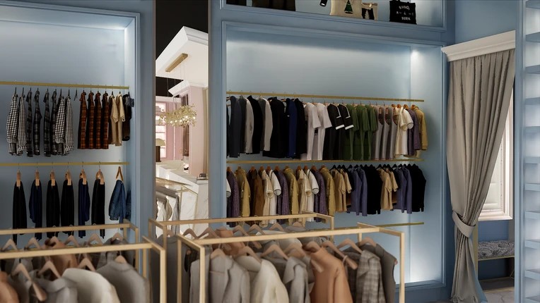 Дизайн интерьера магазина детской одежды Marsel Kids