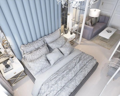 Дизайн квартиры-студии 40 м2. Молодежная