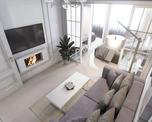 Дизайн квартиры-студии 40 м2. Молодежная