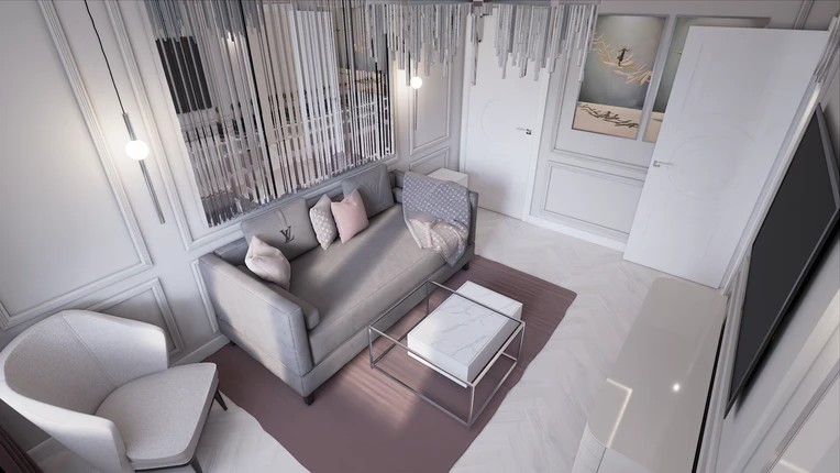 Дизайн интерьера квартиры 40 м2 Красногорск