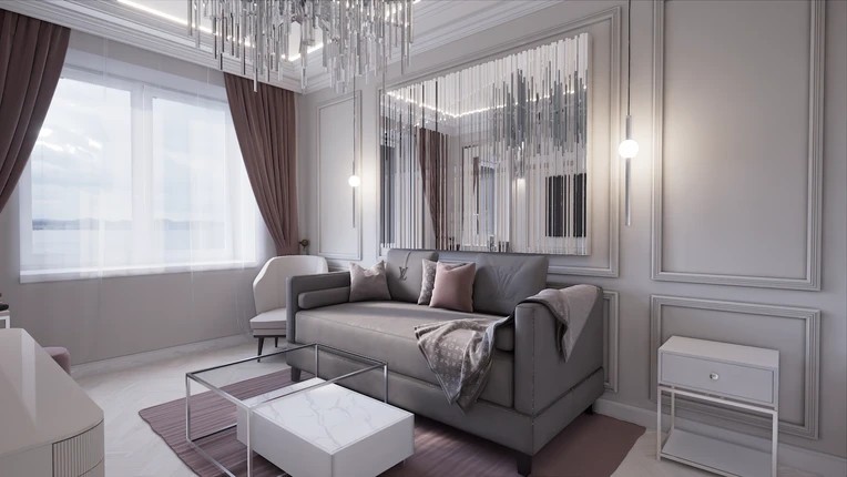 Дизайн интерьера квартиры 40 м2 Красногорск