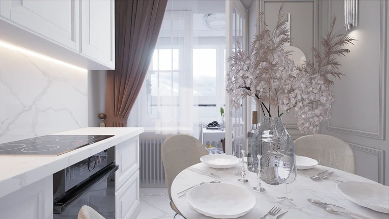 Дизайн интерьера квартиры 40 м2 Красногорск