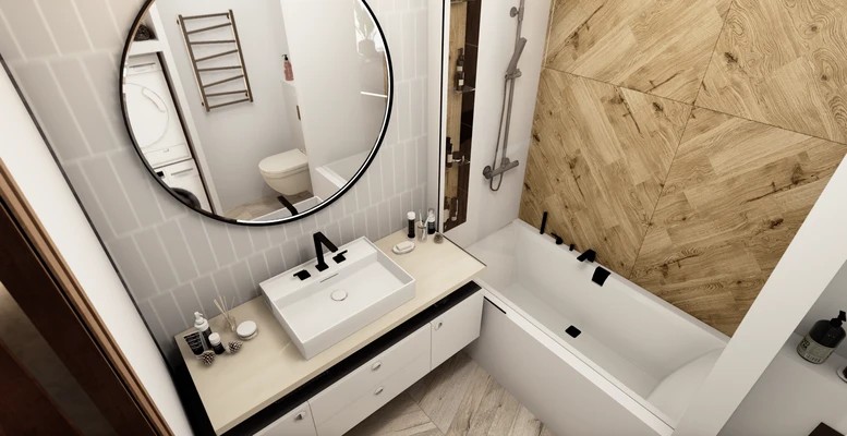 Дизайн интерьера апартаментов в ЖК ВТБ Арена парк. White apart