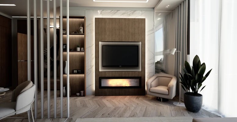 Дизайн интерьера апартаментов в ЖК ВТБ Арена парк. White apart