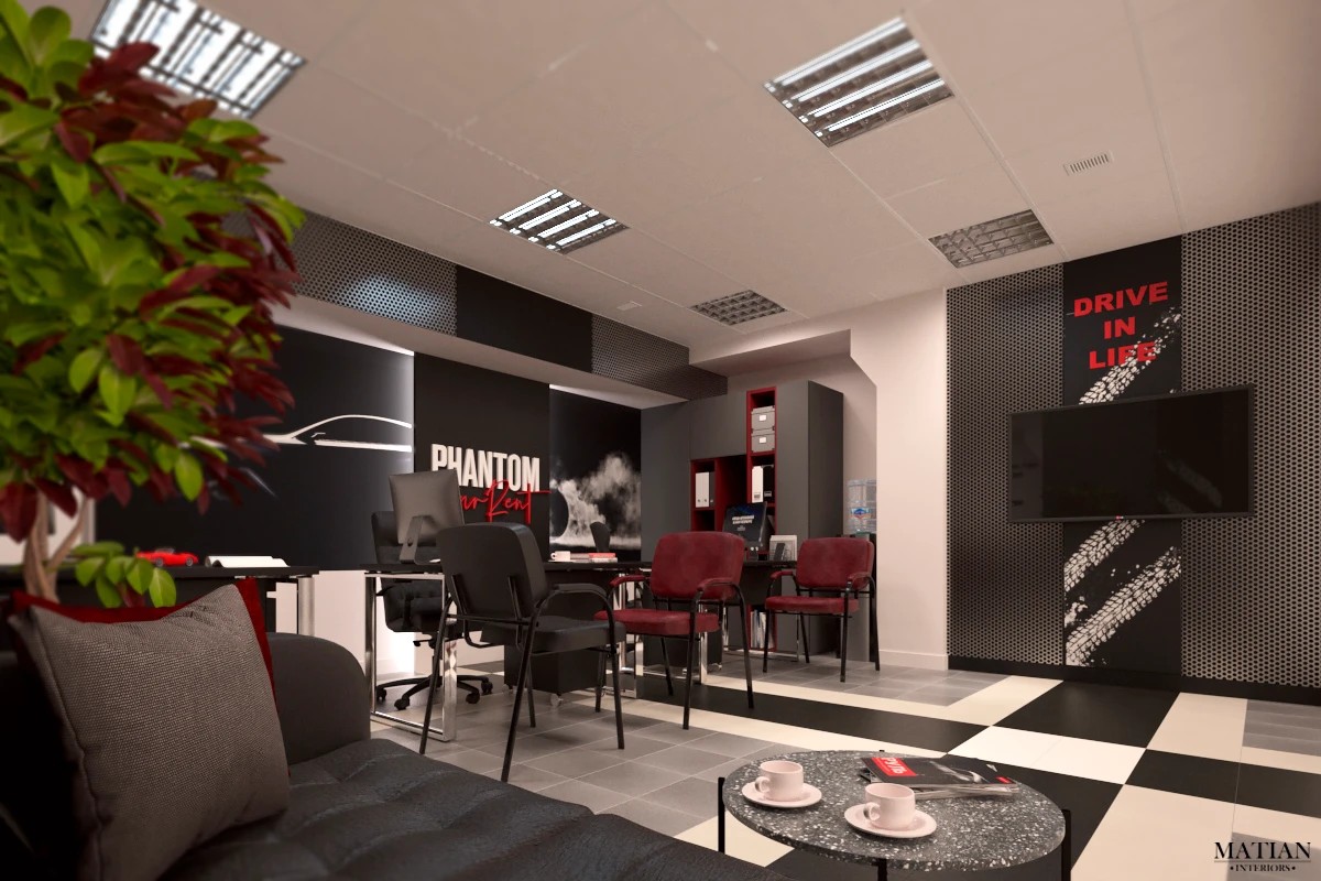 Офис автопроката "PHANTOM" БЦ Т4