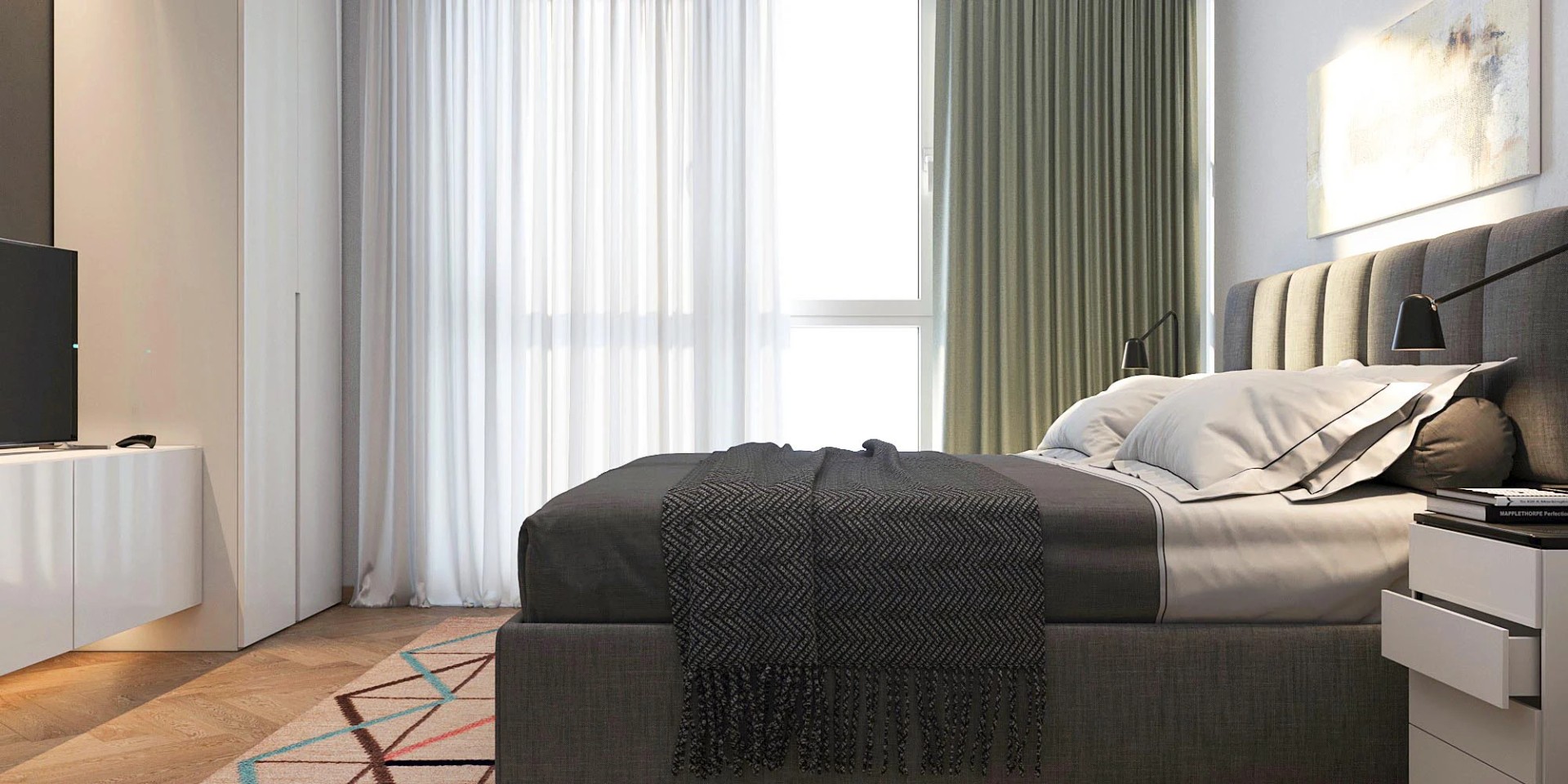 Дизайн-проект интерьера квартиры в Минске для сдачи в аренду