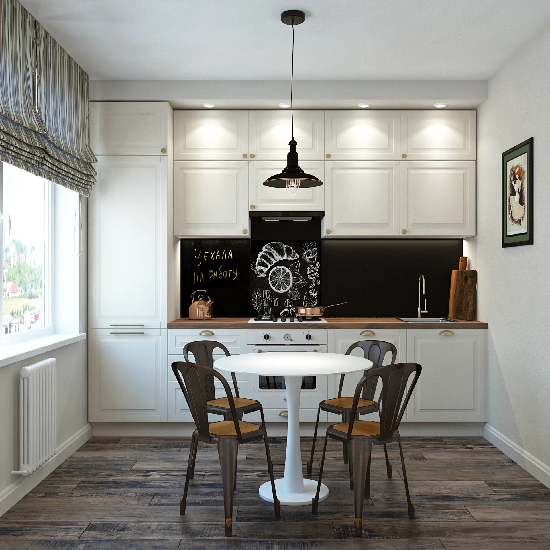 Серия кухонь для проектов в Москве