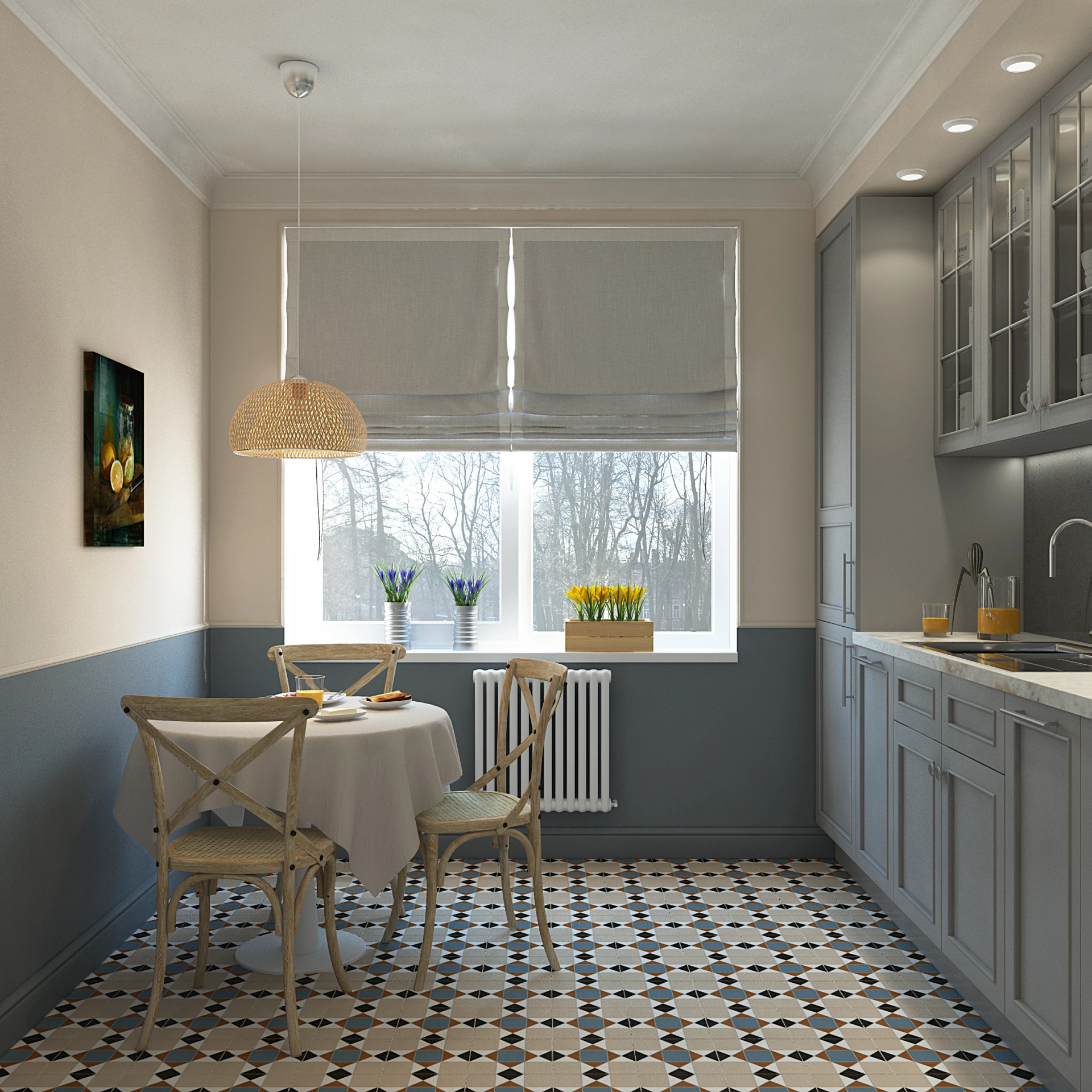 Серия кухонь для проектов в Москве