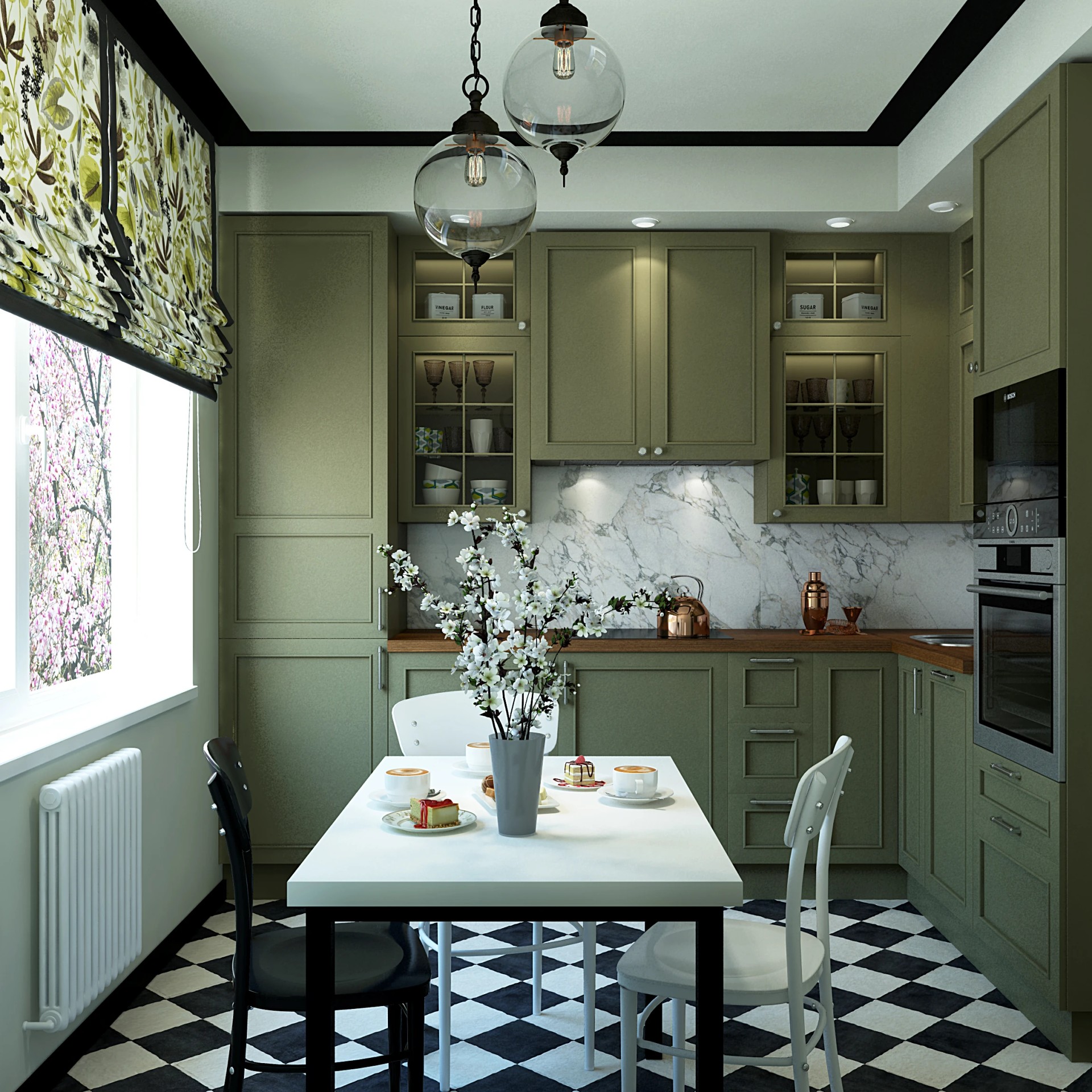 Серия кухонь для проектов в Москве