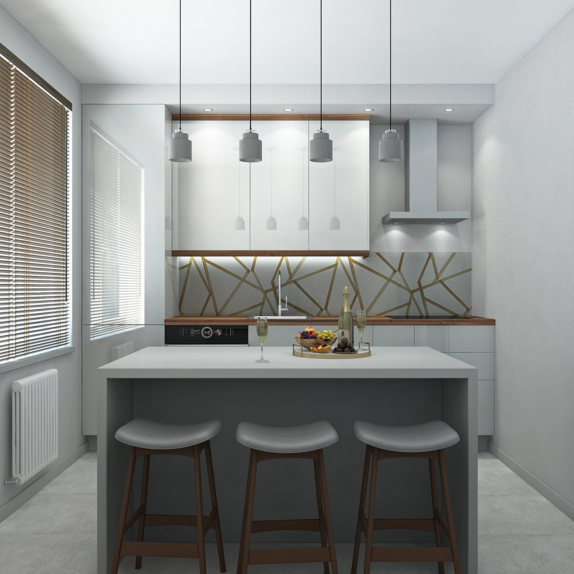 Серия кухонь для проектов в Москве