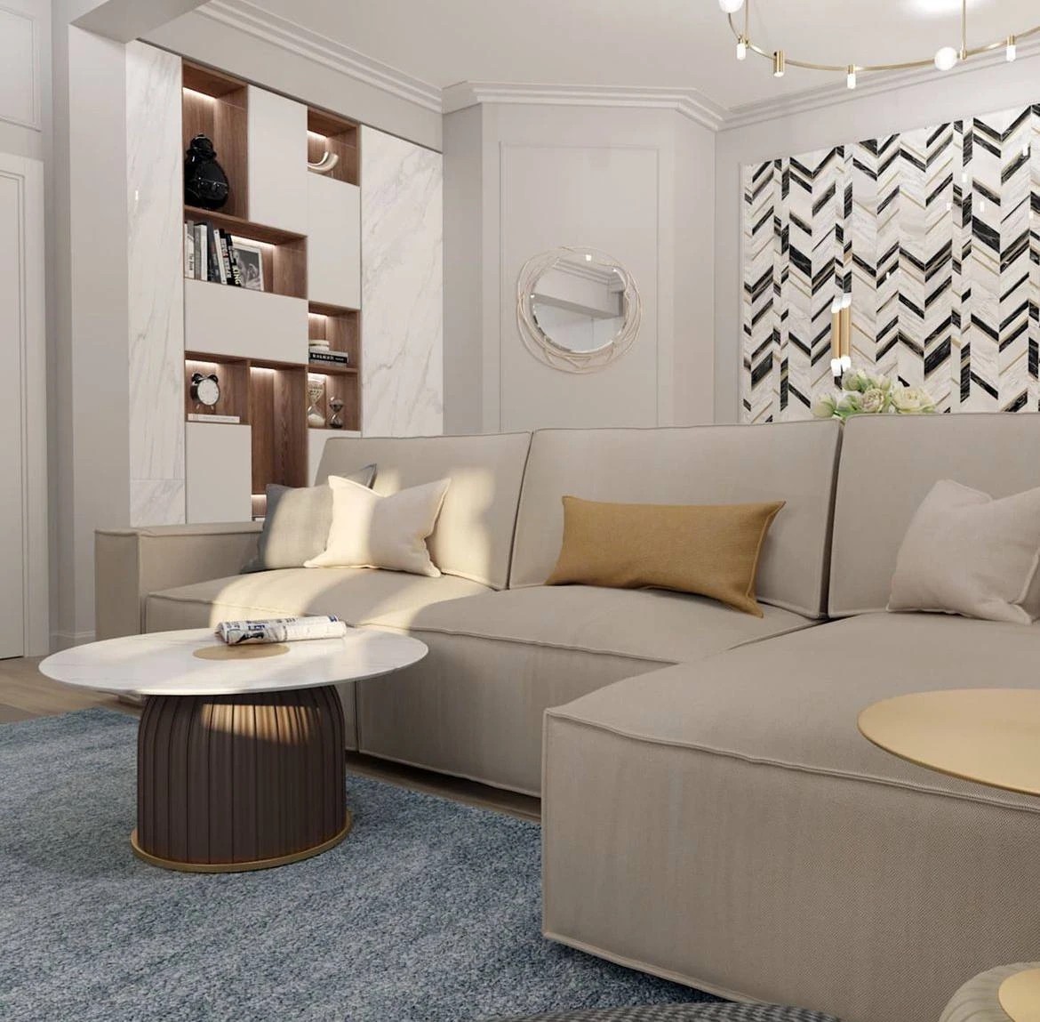 Дизайн проект гостиной