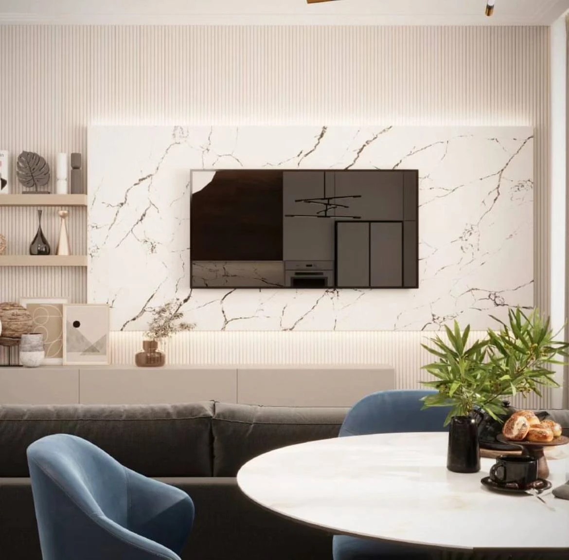 Дизайн Кухни гостиной