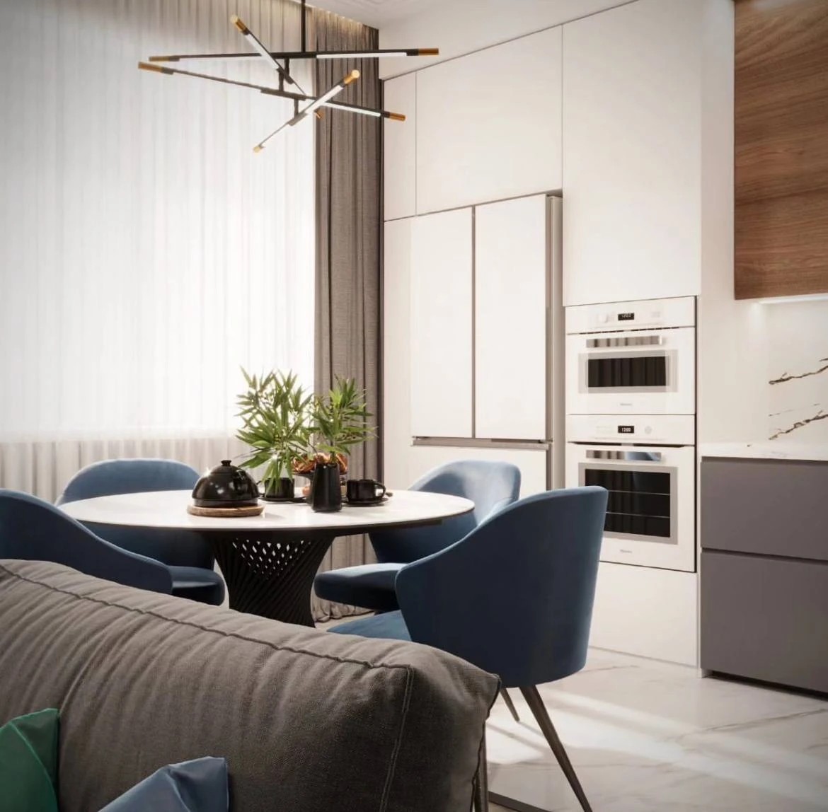 Дизайн Кухни гостиной